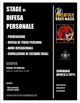 Stage Genova 26/02/22 - Evolution Krav Maga